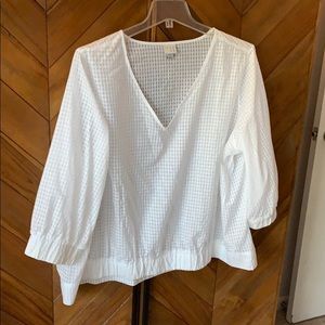 White checker blouse